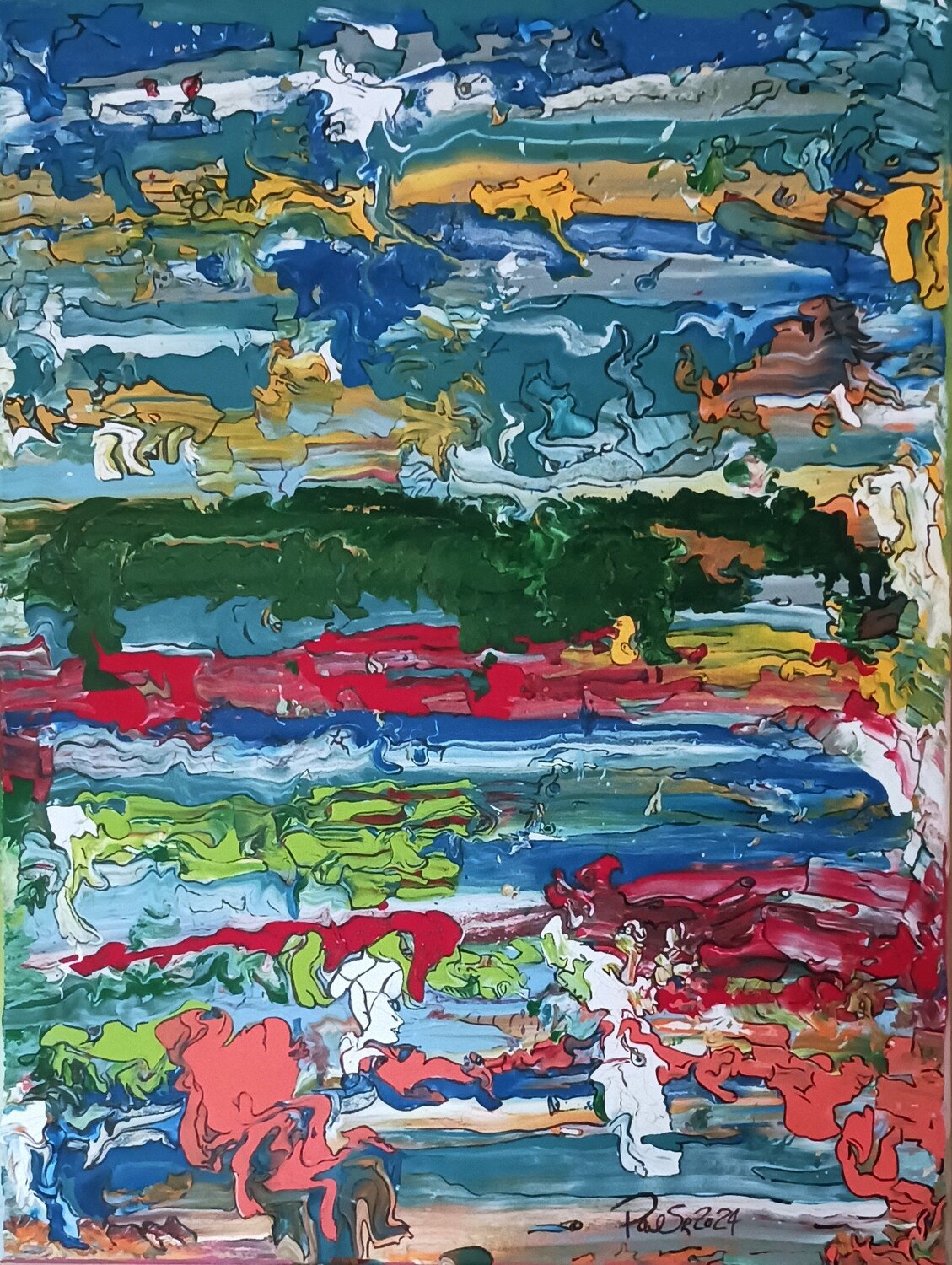 “Where the Walls Begin to Breathe” Paul Brandwein Originalgemälde zu verkaufen