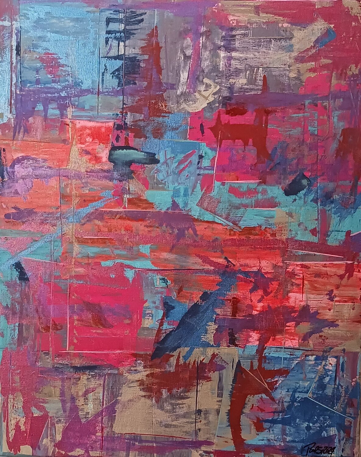 Structural Memory I: Pink Field Paul Brandwein