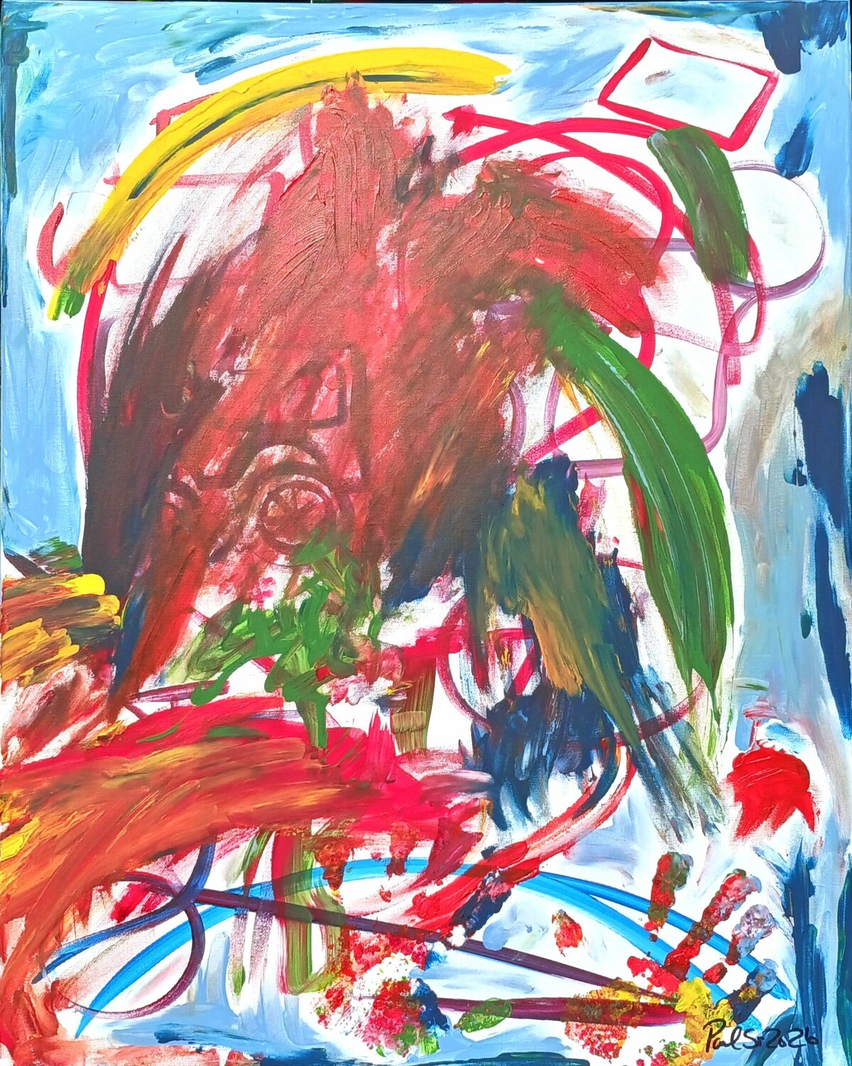 “Papaw — Like This” Paul Brandwein Original painting for sale