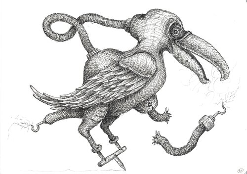 Denizens 45 van Brandon Sanderson, Werk op papier te koop op Singulart