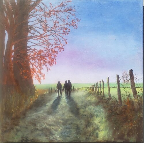 Rando au soleil levant de Thérèse SORIANO, Pintura a la venta en Singulart