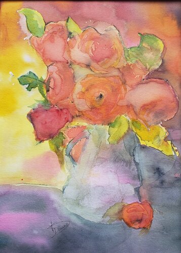 Bouquet ensoleillé by Thérèse SORIANO, 絵画 for Sale on Singulart