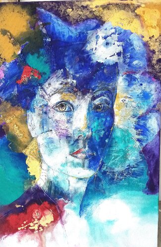 Parlez moi de la pluie 1 di Annie Decaëns, Pittura in vendita su Singulart