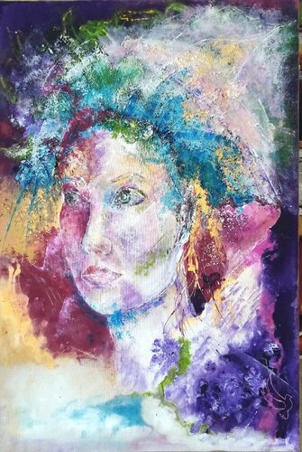 Parlez moi de la pluie 2 di Annie Decaëns, Pittura in vendita su Singulart