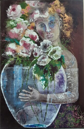 Cache-cache di Annie Decaëns, Pittura in vendita su Singulart