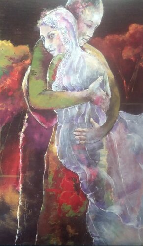 Marions les ! van Annie Decaëns, Schilderij te koop op Singulart