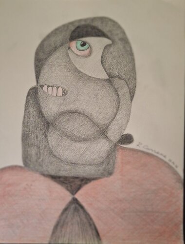 Ritratto di mio zio Andrea di Raffaele Carsana, Disegno in vendita su Singulart