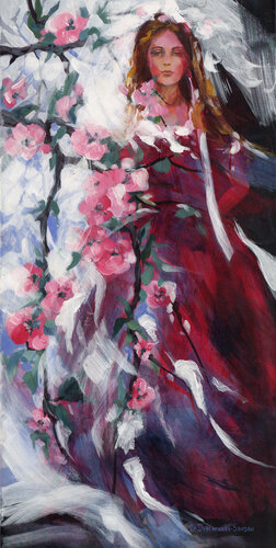 Sakura by Oxana Sanson, 회화 for Sale on Singulart