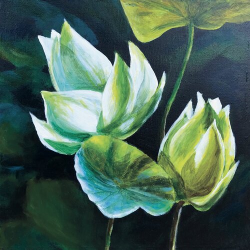 «Éclosion silencieuse» by Oxana Sanson, Painting for Sale on Singulart