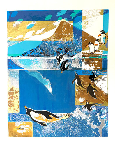La vie est belle (sérigraphie) von Martine Lapierre, Werk auf Papier kaufen auf Singulart