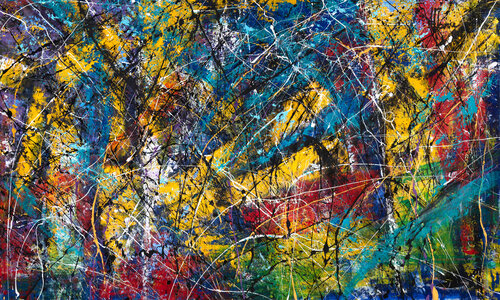 Création abstraite grand format L066 di Jean-Jacques Marie, Pittura in vendita su Singulart