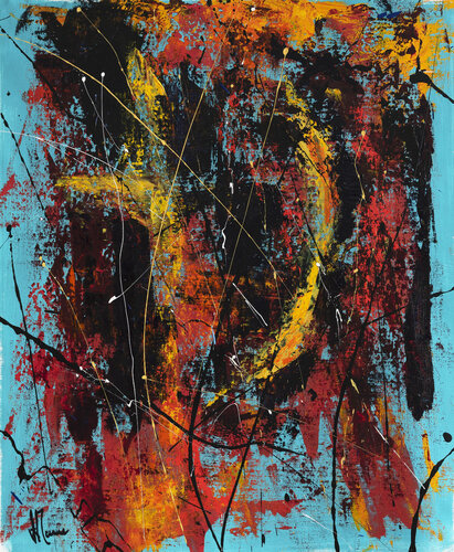 Création abstraite L076 van Jean-Jacques Marie, Schilderij te koop op Singulart