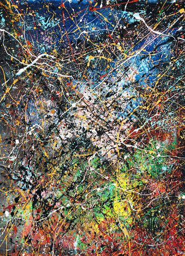 Création abstraite A393 van Jean-Jacques Marie, Schilderij te koop op Singulart
