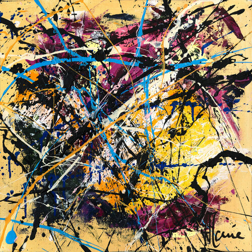 Création abstraite L010 van Jean-Jacques Marie, Schilderij te koop op Singulart