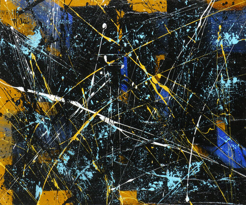 Création abstraite C128 van Jean-Jacques Marie, Schilderij te koop op Singulart