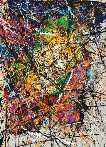 Création abstraite A484 van Jean-Jacques Marie, Schilderij te koop op Singulart