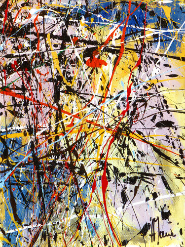 Création abstraite A142 van Jean-Jacques Marie, Schilderij te koop op Singulart
