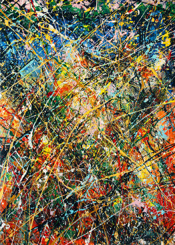 Création abstraite A380 van Jean-Jacques Marie, Schilderij te koop op Singulart