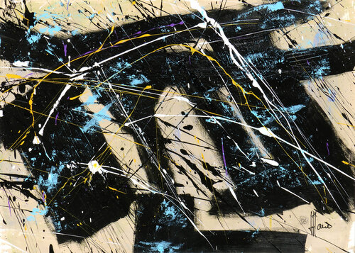 Création abstraite C138 van Jean-Jacques Marie, Schilderij te koop op Singulart