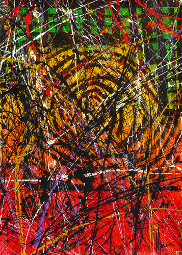 Création abstraite B046 van Jean-Jacques Marie, Schilderij te koop op Singulart