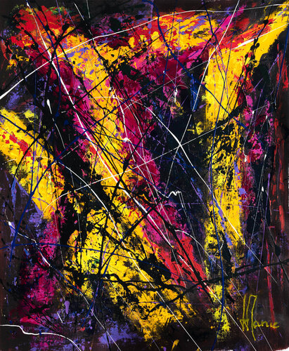 Création abstraite L090 van Jean-Jacques Marie, Schilderij te koop op Singulart