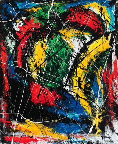 Création abstraite L098 van Jean-Jacques Marie, Schilderij te koop op Singulart