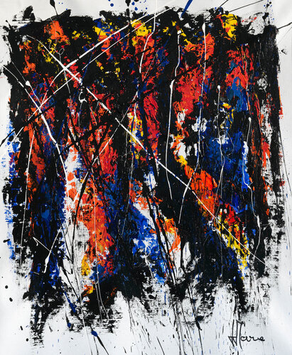 Création abstraite L102 van Jean-Jacques Marie, Schilderij te koop op Singulart