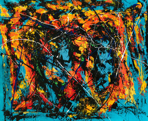Création abstraite L100 van Jean-Jacques Marie, Schilderij te koop op Singulart