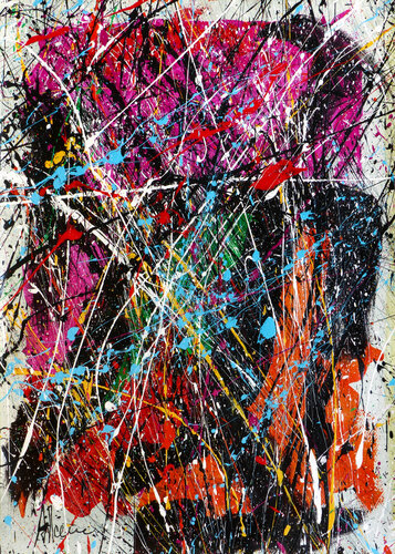 Création abstraite B028 van Jean-Jacques Marie, Schilderij te koop op Singulart
