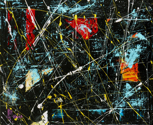 Création abstraite C117 van Jean-Jacques Marie, Schilderij te koop op Singulart