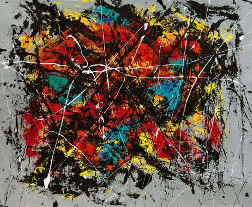 Création abstraite L093 van Jean-Jacques Marie, Schilderij te koop op Singulart