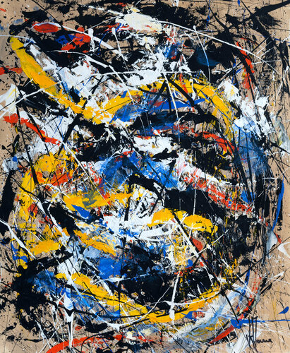 Création abstraite L110 van Jean-Jacques Marie, Schilderij te koop op Singulart