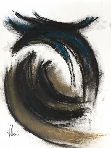 Création abstraite encadrée - Série Griserie G003 van Jean-Jacques Marie, Werk op papier te koop op Singulart