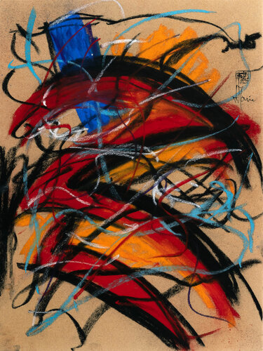 Création abstraite encadrée - Série Griserie G278 by Jean-Jacques Marie, Work on Paper for Sale on Singulart