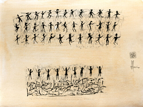 Scriptoglyphes S040 by Jean-Jacques Marie, Work on Paper for Sale on Singulart