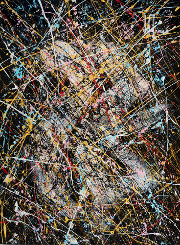 Création abstraite A402 van Jean-Jacques Marie, Schilderij te koop op Singulart