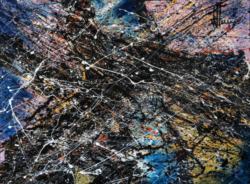 Création abstraite A027 van Jean-Jacques Marie, Schilderij te koop op Singulart