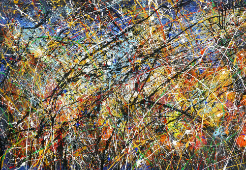 Création abstraite A296 van Jean-Jacques Marie, Schilderij te koop op Singulart