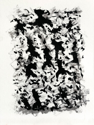 Rumeur du vivant S209 (encadrée) van Jean-Jacques Marie, Werk op papier te koop op Singulart