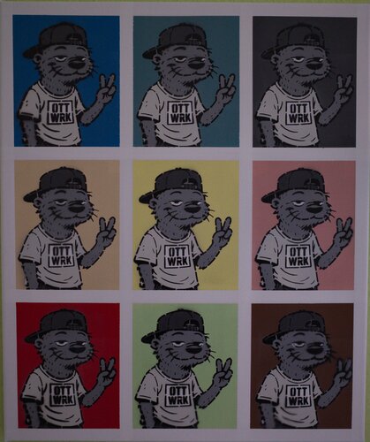 9 geklaute Farben di OTT WRK, Pittura in vendita su Singulart