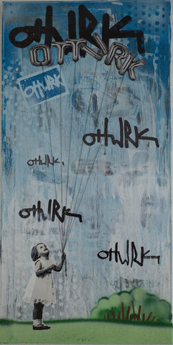 girl with better ballons no1 di OTT WRK, Pittura in vendita su Singulart