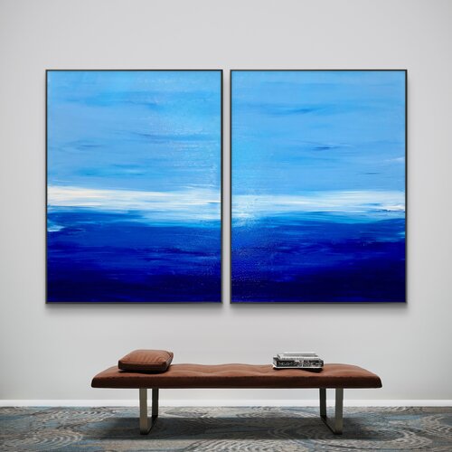 Mare Calmo (Dittico) by Emanuela Pecchia, Painting for Sale on Singulart