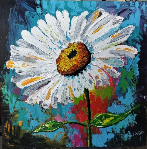 Daisy by Srividhyaa Ravi, 油畫 for Sale on Singulart