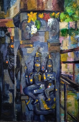 Shiva parvati by Srividhyaa Ravi, Other Media for Sale on Singulart