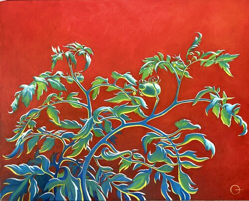 Dancing Tomato de Olya Tkachenko, Pintura a la venta en Singulart
