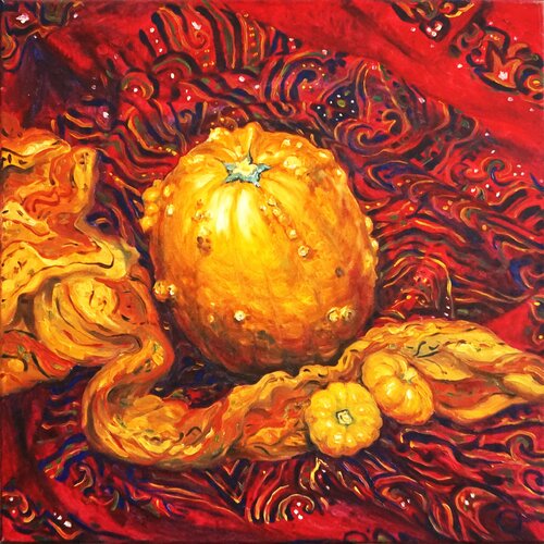 Pumpkin Queen de Olya Tkachenko, Pintura a la venta en Singulart