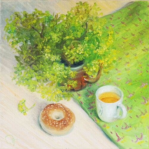 Maple Blossom di Olya Tkachenko, Pittura in vendita su Singulart