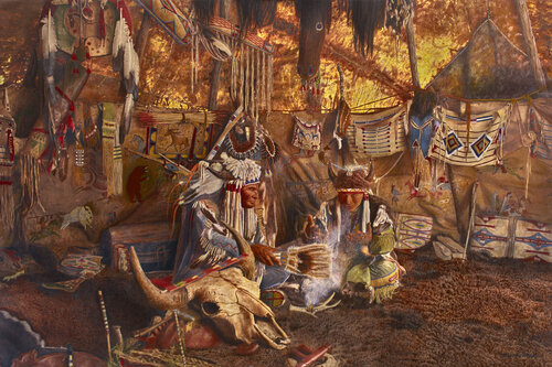 VISION QUEST de Myron Beck Western Visions, Pintura a la venta en Singulart