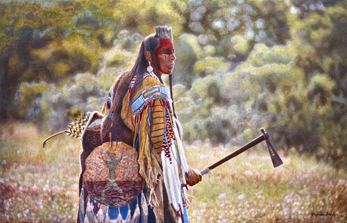 STANDING BEAR von Myron Beck Western Visions, Malerei kaufen auf Singulart