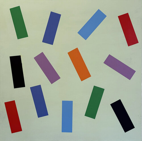 Fiesta Rain van Lenny Giteck, Schilderij te koop op Singulart